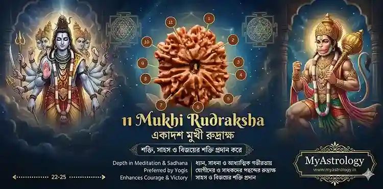 এগারো মুখী রুদ্রাক্ষ Egaro Mukhi Rudraksha Benefits