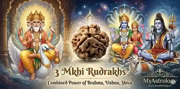 তিন মুখী রুদ্রাক্ষ Teen Mukhi Rudraksha Benefits Agni