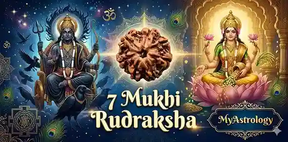 সাত মুখী রুদ্রাক্ষ Sat Mukhi Rudraksha Benefits Mahalakshmi