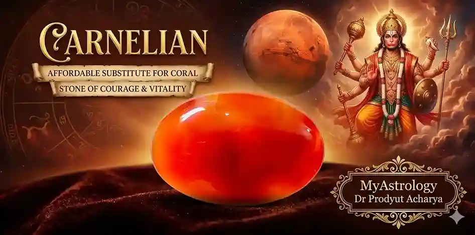 কার্নেলিয়ান উপরত্ন Carnelian Mars Mangal Upa Ratna Vedic Astrology