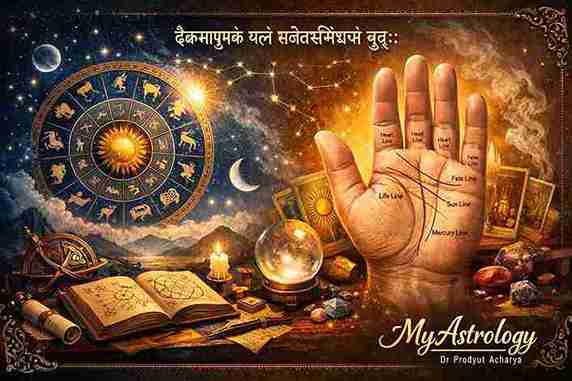জন্মকুণ্ডলী ও হস্তরেখা একসাথে — জীবনের সম্পূর্ণ মানচিত্র